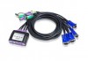 Aten CS64A Easy KVM Switch - 4PC PS/2 + kábelkészlet + audio