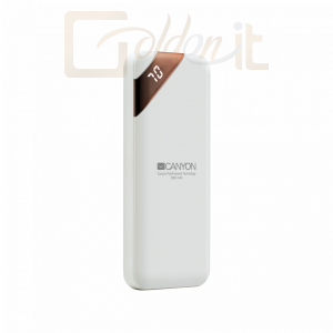 Powerbank vésztöltők Canyon CNE-CPBP5W 5000mAh Powerbank with digital display White - CNE-CPBP5W