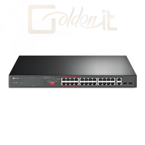 Hálózati eszközök TP-Link TL-SL1226P 24-Port 10/100Mbps + 2-Port Gigabit Unmanaged PoE+ Switch - TL-SL1226P