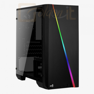 Ház Aerocool Cylon Mini RGB Tempered Glass Black - ACCS-PV12013.11