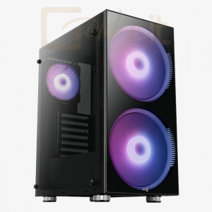 Ház Aerocool Python RGB Tempered Glass Black - ACCM-PB15033.11
