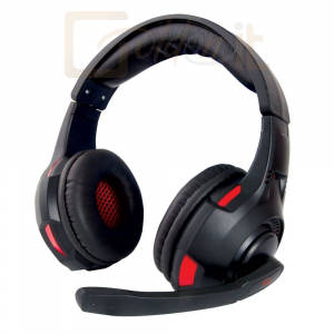 Fejhallgatók, mikrofonok Esperanza EGH370 Stryker Gaming Headset Black/Red - EGH370