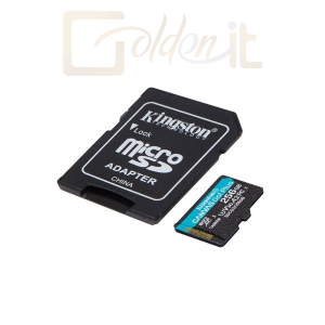 USB Ram Drive Kingston 256GB microSDXC Canvas Go! Plus 170R A2 U3 V30 Card + adapterrel - SDCG3/256GB