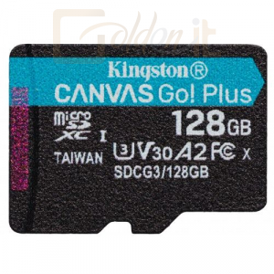 USB Ram Drive Kingston 128GB microSDXC Canvas Go! Plus 170R A2 U3 V30 Card - SDCG3/128GBSP