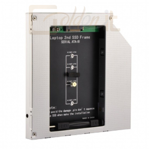 Mobilrack Gembird A-SATA12M2-01 Slim 5,25'' bay mounting frame for NGFF (M.2) SSD memory card - A-SATA12M2-01
