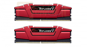 RAM G.SKILL 16GB DDR4 2666MHz Kit(2x8GB) RipjawsV Red - F4-2666C15D-16GVR