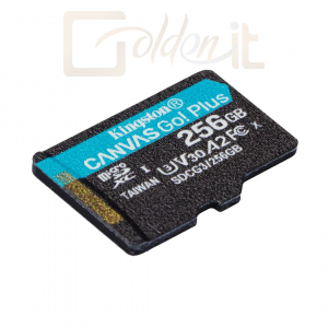 USB Ram Drive Kingston 256GB microSDXC Canvas Go! Plus 170R A2 U3 V30 Card adapter nélkül - SDCG3/256GBSP
