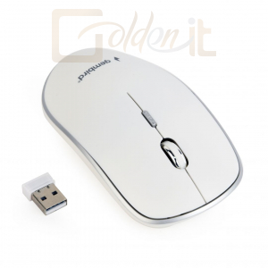 Egér Gembird MUSW-4B-01-W wireless optical mouse White - MUSW-4B-01-W