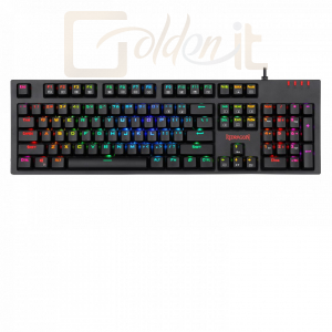 Billentyűzet Redragon Amsa-Pro Mechanical Gaming RGB Wired Keyboard with Ultra-Fast V-Optical Blue Switches Black HU  - K592RGB-PRO_BLUE_HU