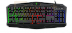 Billentyűzet T-Dagger Tanker Rainbow Gaming Keyboard Black HU - T-TGK106-HU
