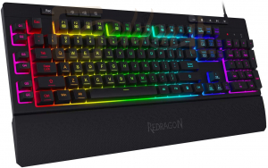 Billentyűzet Redragon Shiva RGB Membrane Gaming Keyboard Black HU - K512RGB_HU