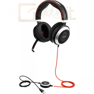 Fejhallgatók, mikrofonok Jabra Evolve 80 MS Duo USB Black - 7899-823-109