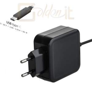 Notebook kiegészitők Akyga AK-ND-70 Power Supply 65W USB type-C töltő adapter - AK-ND-70