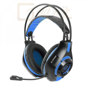 Fejhallgatók, mikrofonok Esperanza Deathstrike Gaming headset Black/Blue - EGH420B