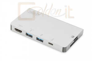 Notebook kiegészitők Digitus USB-C Multiport Travel Dock, 6 Port - DA-70867