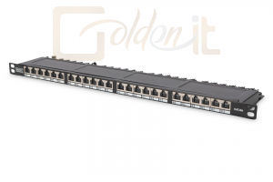 Hálózati eszközök Digitus CAT 6 patch panel, shielded, 24-port RJ45 - DN-91624S-SL-SH