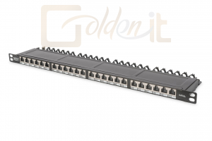 Hálózati eszközök Digitus CAT 6A Class EA patch panel, shielded, 0.5U - DN-91624S-SL-EA