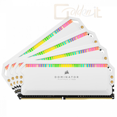 RAM Corsair 32GB DDR4 3600MHz Kit (4x8GB) Dominator Platinum RGB White - CMT32GX4M4C3600C18W