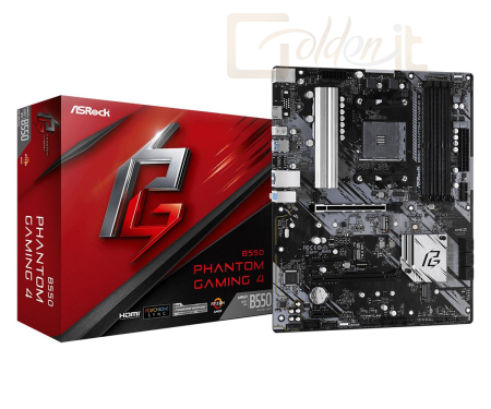 ASROCK B550 PHANTOM GAMING 4 (AM4) (D) - 90-MXBCY0-A0UAYZ