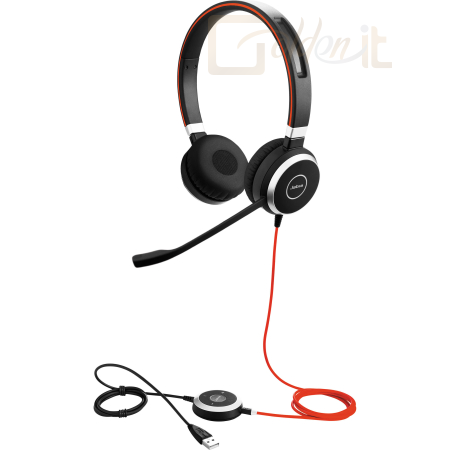 Fejhallgatók, mikrofonok Jabra Evolve 40 MS Duo USB Black - 6399-823-109