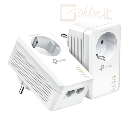 Hálózati eszközök TP-Link TL-PA7027P KIT AV1000 2-Port Gigabit Passthrough Powerline Starter Kit - TL-PA7027PKIT