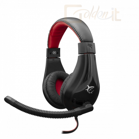 Fejhallgatók, mikrofonok White Shark GH-2040 Serval Gamer Headset Black/Red - GH-2040