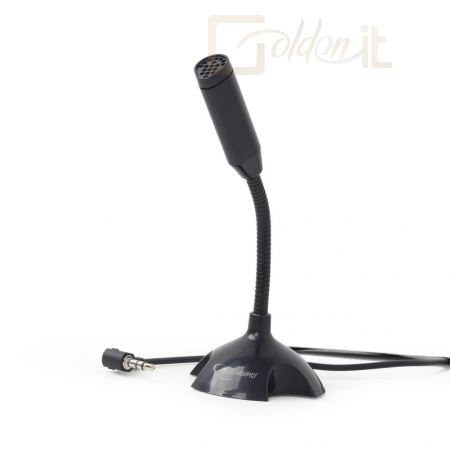 Fejhallgatók, mikrofonok Gembird MIC-D-02 Desktop microphone Black - MIC-D-02