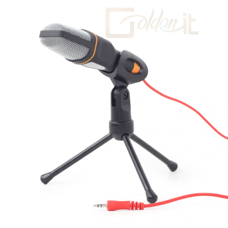 Fejhallgatók, mikrofonok Gembird MIC-D-03 Desktop microphone with a tripod Black - MIC-D-03