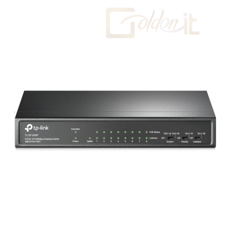 Hálózati eszközök TP-Link TL-SF1009P 9-Port 10/100Mbps Desktop Switch with 8-Port PoE+ - TL-SF1009P