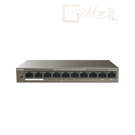 Hálózati eszközök Tenda TEF1110P-8-63W 10-Port 10/100M Desktop Switch with 8-Port PoE - TEF1110P-8-63W