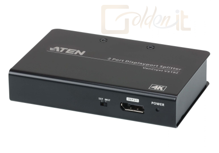 Hálózati eszközök ATEN VS192 2-port True 4K DisplayPort Splitter - VS192-AT-G