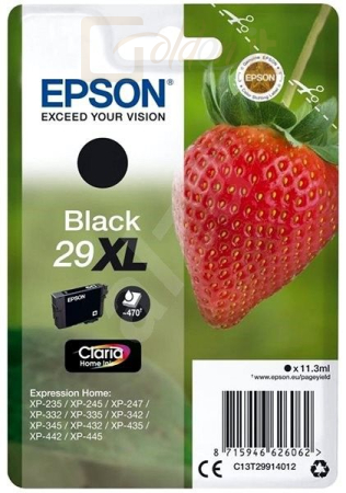 Nyomtató - Tintapatron Epson T2991 (29XL) Black tintapatron - C13T29914012