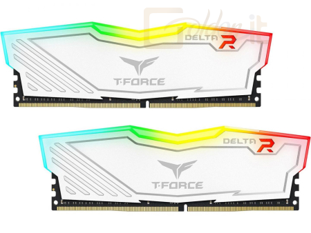 RAM TeamGroup 16GB DDR4 3200MHz Kit(2x8GB) Delta RGB White - TF4D416G3200HC16CDC01