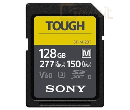 USB Ram Drive Sony 128GB SDXC Tough UHS-II CL10 U3 V60 - SFM128T.SYM