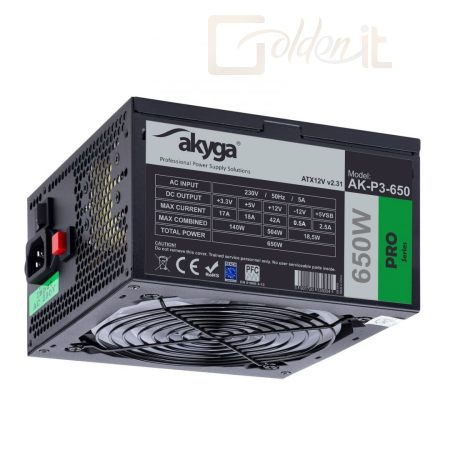 Táp Akyga AK-P3-650 650W RGB  - AK-P3-650