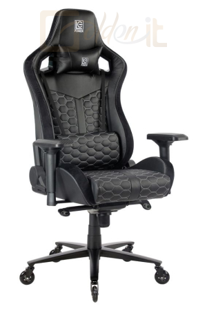 Gamer szék LC Power LC-GC-801BW Gaming Chair Black/Black - LC-GC-801BW