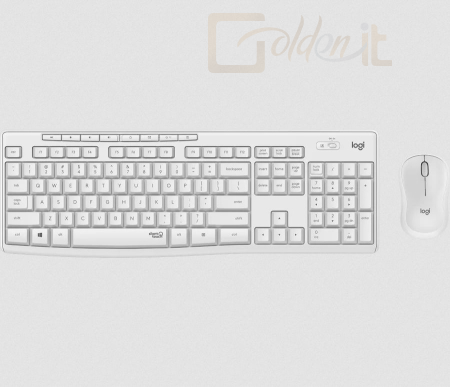 Billentyűzet Logitech MK295 Silent wireless keyboard +mouse White HU - 920-009873