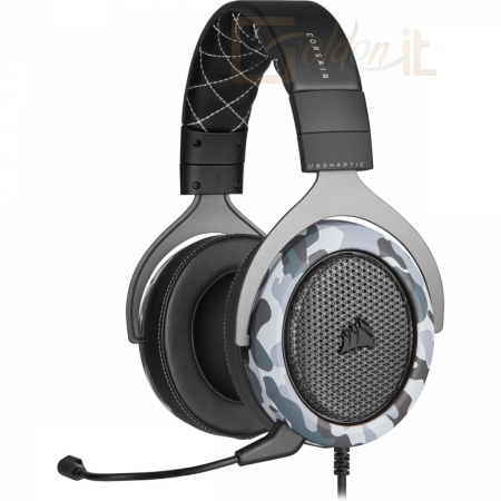 Fejhallgatók, mikrofonok Corsair HS60 Haptic Stereo Gaming Headset Camo - CA-9011225-EU