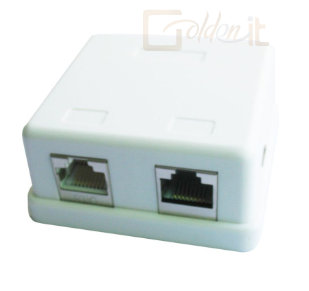 Hálózati eszközök Gembird NCAC-HS-SMB2 Two jack surface mount box with 2 CAT5e half-shielded keystone jacks - NCAC-HS-SMB2