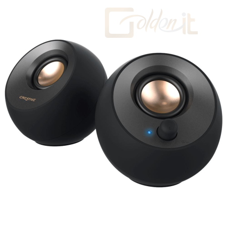 Hangfal Creative Pebble V2 2.0 USB-C Desktop Speakers Black - 51MF1695AA000