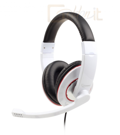 Fejhallgatók, mikrofonok Gembird MHS-001 Headset White - MHS-001-GW