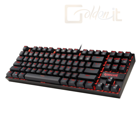 Billentyűzet Redragon Kumara 2 Red LED Backlit Red Mechanical Gaming Keyboard Black HU - K552-2_RED_HU