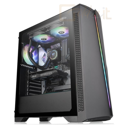 Ház Thermaltake H350 Tempered Glass RGB Black - CA-1R9-00M1WN-00