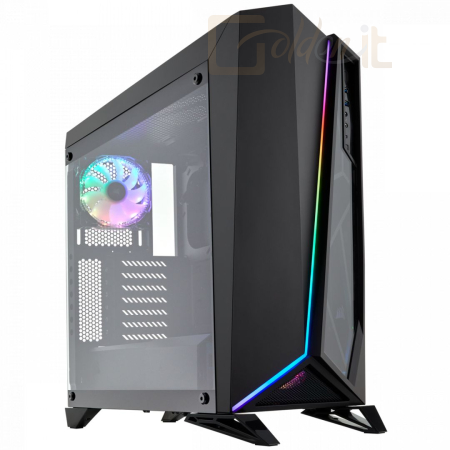 Ház Corsair Carbide Series SPEC-Omega RGB Tempered Glass Black - CC-9011140-WW