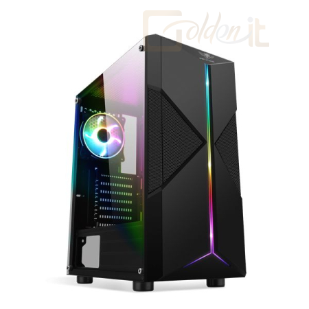 Ház Spirit Of Gamer Clone 3 RGB Window Black - 8001RA