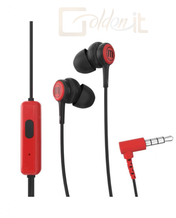 Fejhallgatók, mikrofonok Maxell In-Tips Earphones Red - MAX780166