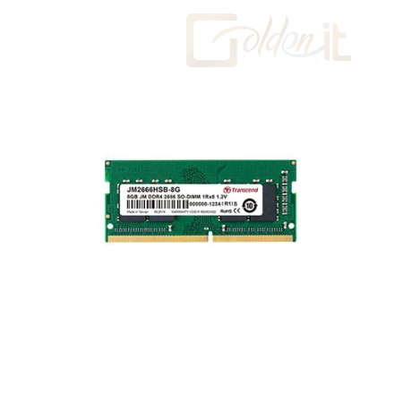 RAM - Notebook Transcend 8GB DDR4 2666Mhz SODIMM - JM2666HSG-8G