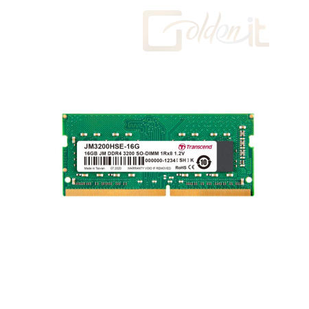 RAM - Notebook Transcend 16GB DDR4 3200Mhz SODIMM - JM3200HSE-16G