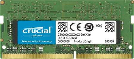 RAM - Notebook Crucial 32GB DDR4 3200MHz Kit(2x4GB) SODIMM - CT32G4SFD832A