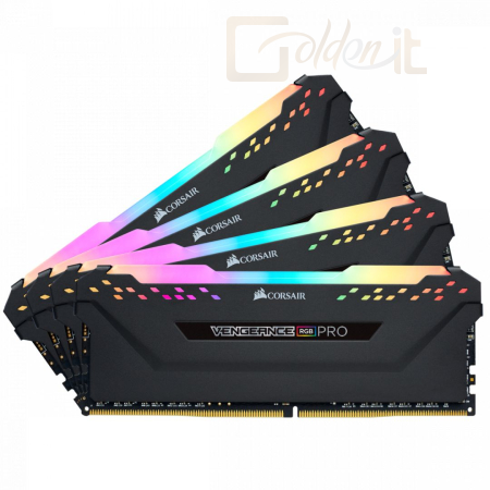 RAM Corsair 32GB DDR4 3200MHz Kit(4x8GB) Vengeance RGB Pro Black - CMW32GX4M4C3200C16